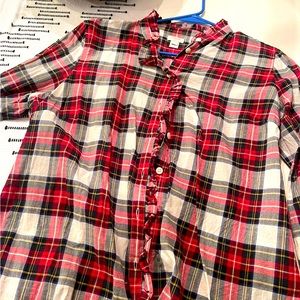 JCREW women’s large button up shirt